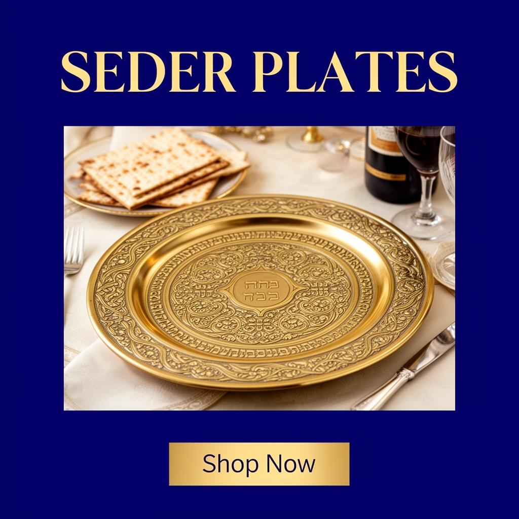 Passover Seder Plates — Shop Now at JudaicaStore.com